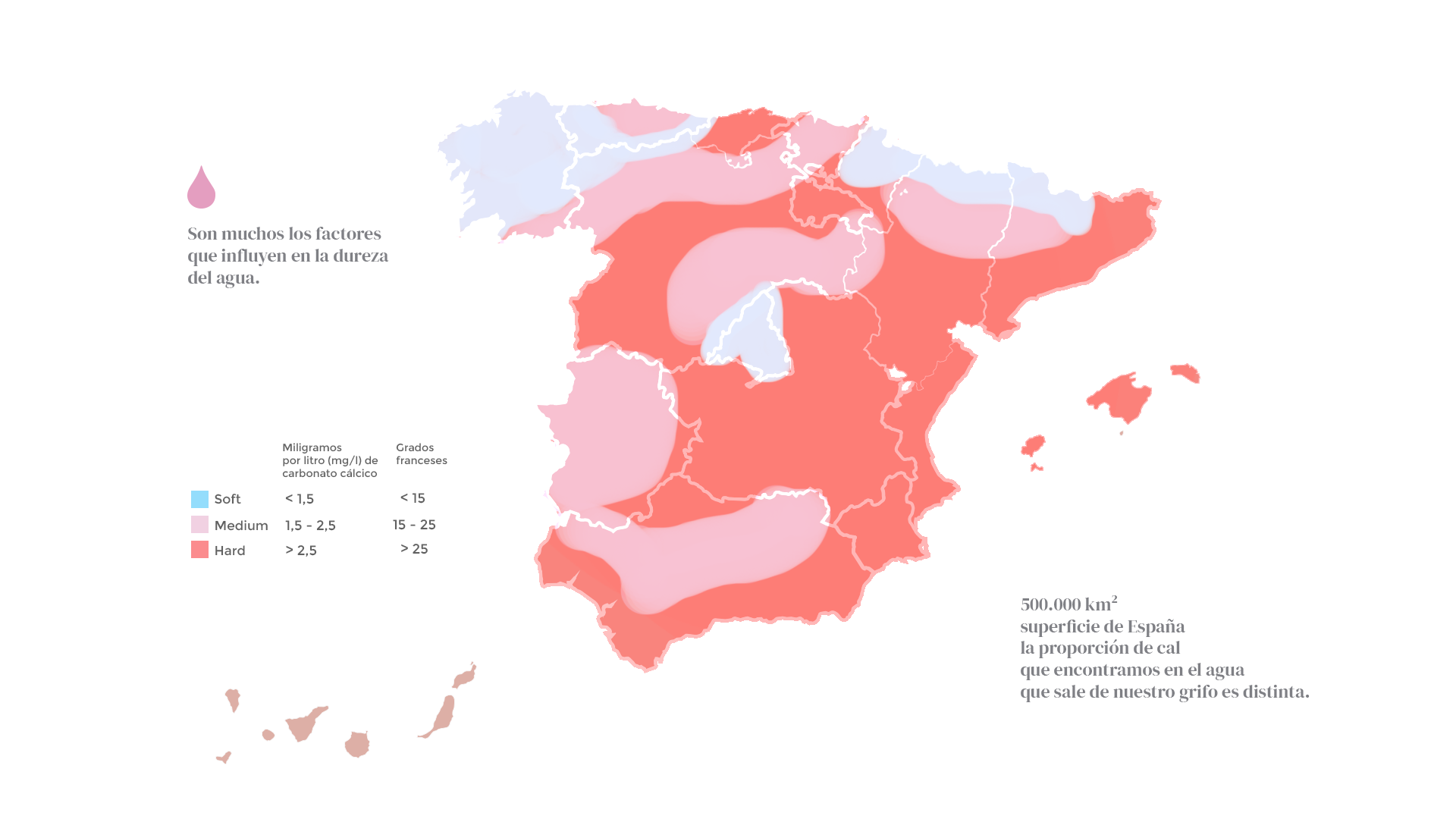 Mapa dureza agua España