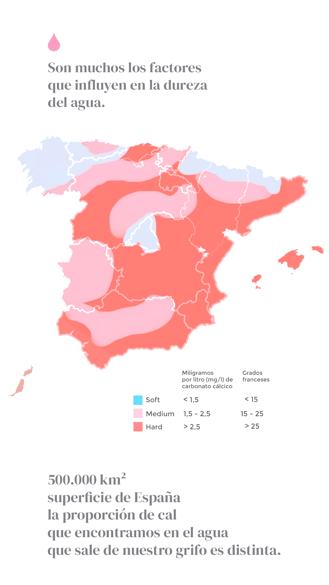 Mapa dureza agua España versión móvil